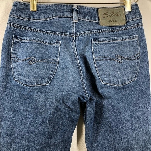 Vintage Silver Jean Capri Pants Denim 29 - Picture 4 of 9